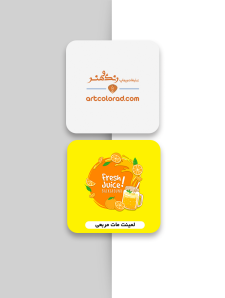 کارت ویزیت لمینت مات مربع